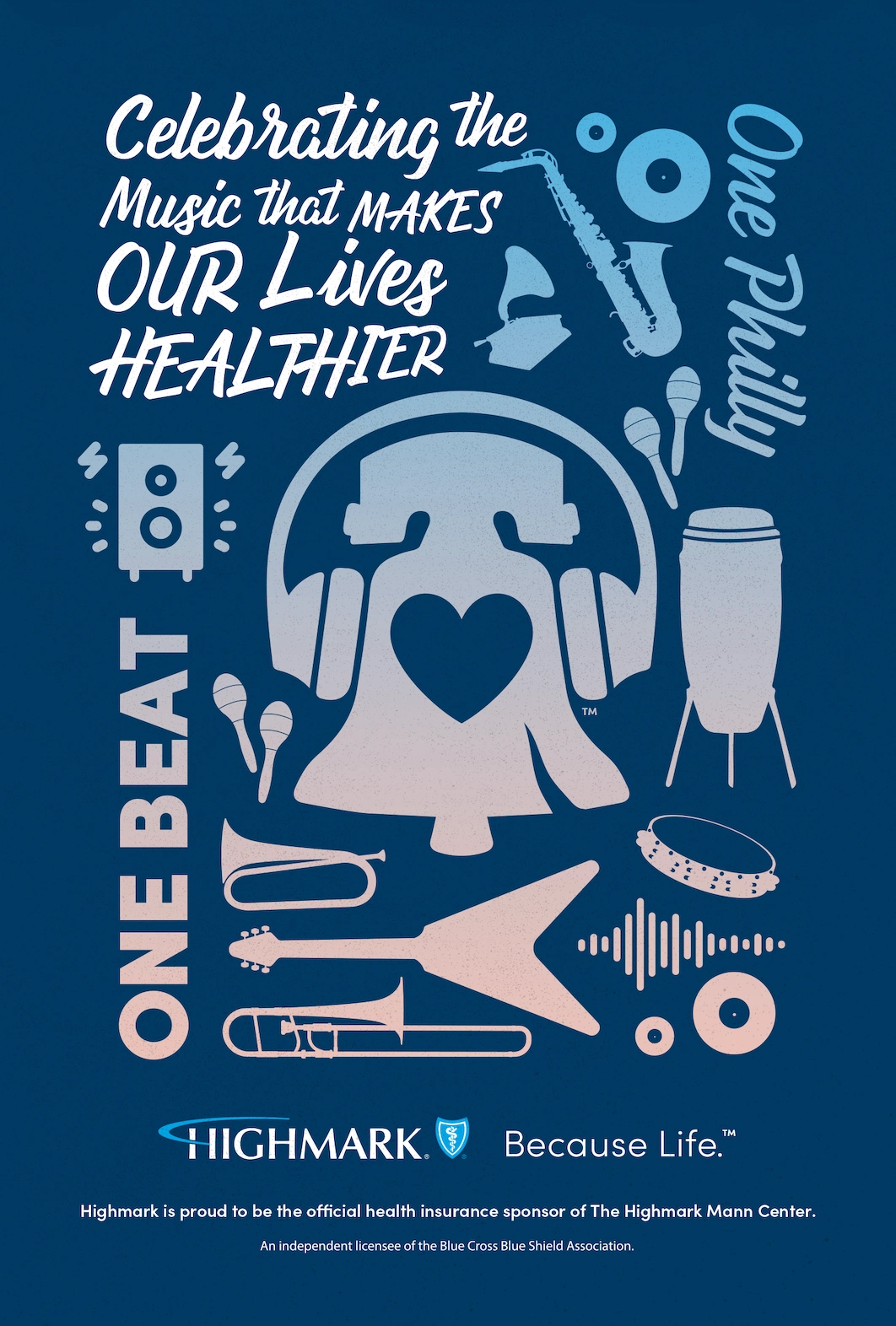 Original Celebrating the Music that Makes Our Lives Healthier poster